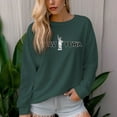 thumbnail image 2 of Women's 330gm 100% Cotton Statue of Liberty Graphic Crewneck Sweatshirt, 2 of 14
