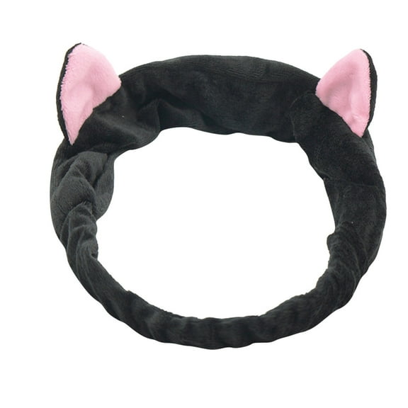 Spa Headband For Facial Care Washing Face Makeup Removal And Skin With Adorable Cat Ears Design