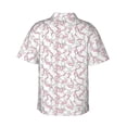thumbnail image 3 of Balery Playing Rabbit Print Men's Hawaiian Shirts Short Sleeve Beach Shirt Relaxed Fit Vacation Button Down Shirts-Small, 3 of 9