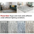 thumbnail image 6 of Keen Home Design Machine Washable Area Rugs with Non-slip Backing, Ideal for Hallway, Living Room, Bedroom, Kitchen and Laundry Room, Vintage Moroccan and Low Pile Rug ( 2' x 3' ), 6 of 8