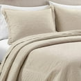 thumbnail image 3 of Lush Decor Medallion Scallop Bedspread - Light Gray - King, 3 of 11
