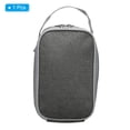 thumbnail image 3 of Uxcell 5"x4"x8" Insulated Lunch Bags Portable Bento Bags Thermal Lunch Tote Food Containers Bag Grey, 3 of 6