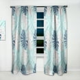 thumbnail image 2 of Designart 'Floral Retro Pattern VII' Mid-Century Modern Curtain Panel, 2 of 5