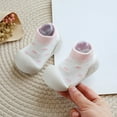 thumbnail image 2 of Dmsael Shoe Socks Baby Baby First Walking Shoes Boys Girls Infant Sneakers Crib Shoes Breathable Lightweight Slip On Shoes Pink,5, 2 of 4