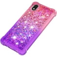 thumbnail image 6 of Samsung Galaxy A01 Core Case,Creativity Clear Gradient Quicksand Glitter Flowing Liquid Floating TPU Case Bling Diamond Sparkle Cover for Samsung Galaxy A01 Core JB Pink Mauve, 6 of 14