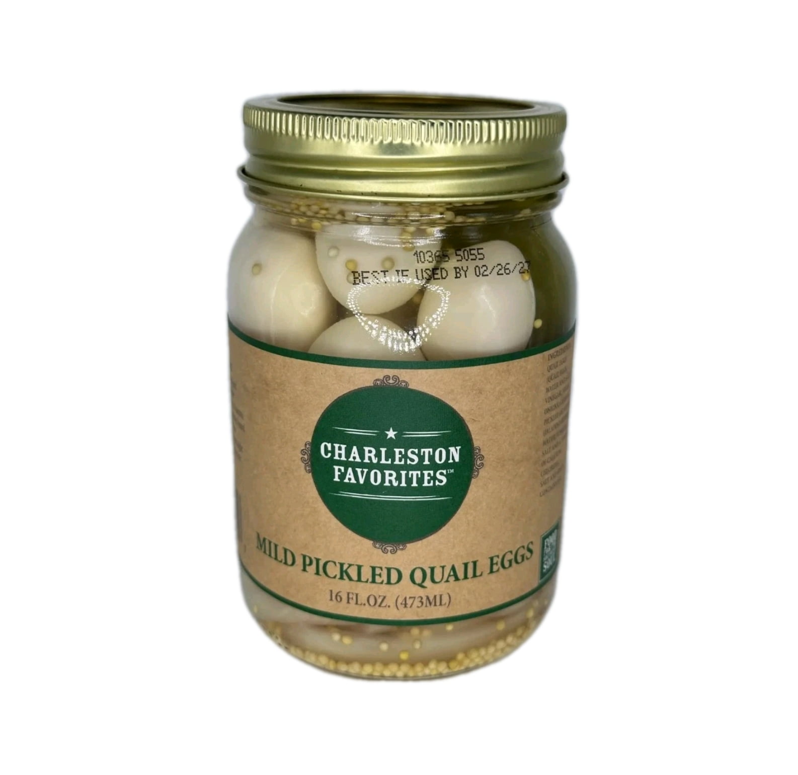 Charleston Favorites Mild Pickled Quail Eggs, 2 Pack