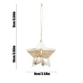 thumbnail image 3 of XYAIYT Christmas Decorations Wooden Hanging Number Pendants Natural Wood Various Shapes Star Deer Ball Stocking Lightweight Easy to Hang Gift Home Office Ornaments for Tree 2in White, 3 of 6