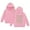 Pink, variant on SonxaHe Toddler Girl's Hoodies Sweatshirts Letter Prints Thick Warm Winter Comfy Loose Hoodie Black,Sized 2-3