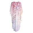 thumbnail image 5 of Xoenoiee Pink Cherry Blossom Print Womens Kaftan Dresses Plus Size Caftans Oversized Swimwear Coverups 2026 Summer Bathing Suit Lightweight Maxi Beach Dress, 5 of 7