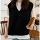 thumbnail image 3 of Suéter Dama Con Cuello V Chaleco De Punto De Moda, 3 of 4