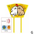 thumbnail image 1 of Gingham Kite Set - 75x48cm, Colorful Design, Complete with Wire Plate and Connector, 1 of 1