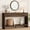 Walnut, variant on Aufeile 55" Console Table with 3 Drawers, Modern Entryway Table with Open Storage Shelf, Sofa Table Behind Couch, Wooden Entry Table for Living Room, Entrance, Hallway, Black