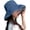 Xinm001-navy, variant on Women Summer Sun Hat Wide Brim Wired Edge Floral Beach Bucket Hats Reversible Foldable Travel UV Protection Lady Hat