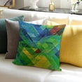 thumbnail image 3 of BANET Throw Pillow Cover, Blue Green Decorative Pillow Case Cushion Covers for Bedroom Home Dorm Car 22x22in, 3 of 5