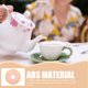 thumbnail image 5 of 4pcs Donut Coasters Papas decorativas de taza decorativa Cabas Nonskid Mapeop Mats Hermosas posavasos, 5 of 6