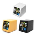 thumbnail image 2 of Mistaha Intelligent Weather Station Clock with Color Digital Display, WiFi Connectivity & Custom NTP Server Settings - Multifunctional Temperature Humidity Monitor & 1.54" TFT IPS Screen - Black, 2 of 6