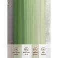 thumbnail image 7 of Spring Green Ombre Semi Sheer Curtains 45 Inch Length 2 Panels Set, Modern Gradient Abstract Art Sheer Kitchen Curtain Privacy Voile Window Curtain for Living Room Bedroom Rod Pocket Drapes, 7 of 7
