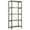 Black, variant on Benjara Rustically designed Bookcase With 4 Open Shelves-Color:Brown