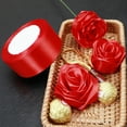 thumbnail image 4 of Visland 1 Roll 22m 4cm Wide Satin Wedding Ribbon Roll Gift Wrapping Bouquets Bow Making Decoration Home Decor, 4 of 8