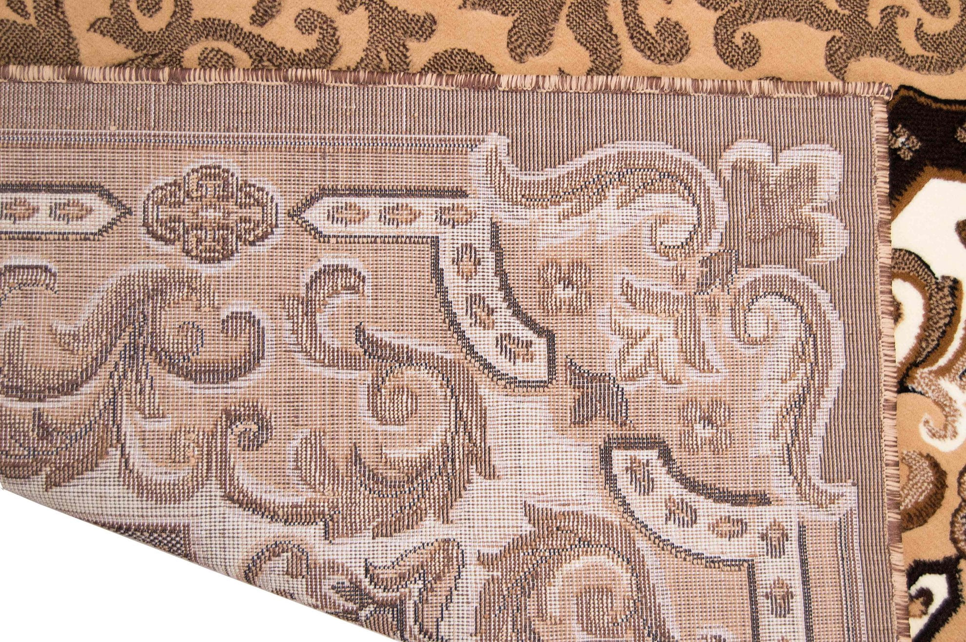HR HANDCRAFT RUGS, Livingroom Rugs Bohemian Rugs, Shed Free Stain Resistant Easy Clean, Berber Brown and Multi, 5' x 7'