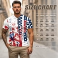 thumbnail image 6 of Jeiento 250 Years America Matching Outfits for Couples Athletic Tennis Shirts Men Golf Shirt Lightweight Golf Clothes Hibiscus Flowers Womens Workout Pullover Tank Tops, Men's 2XL, 6 of 6