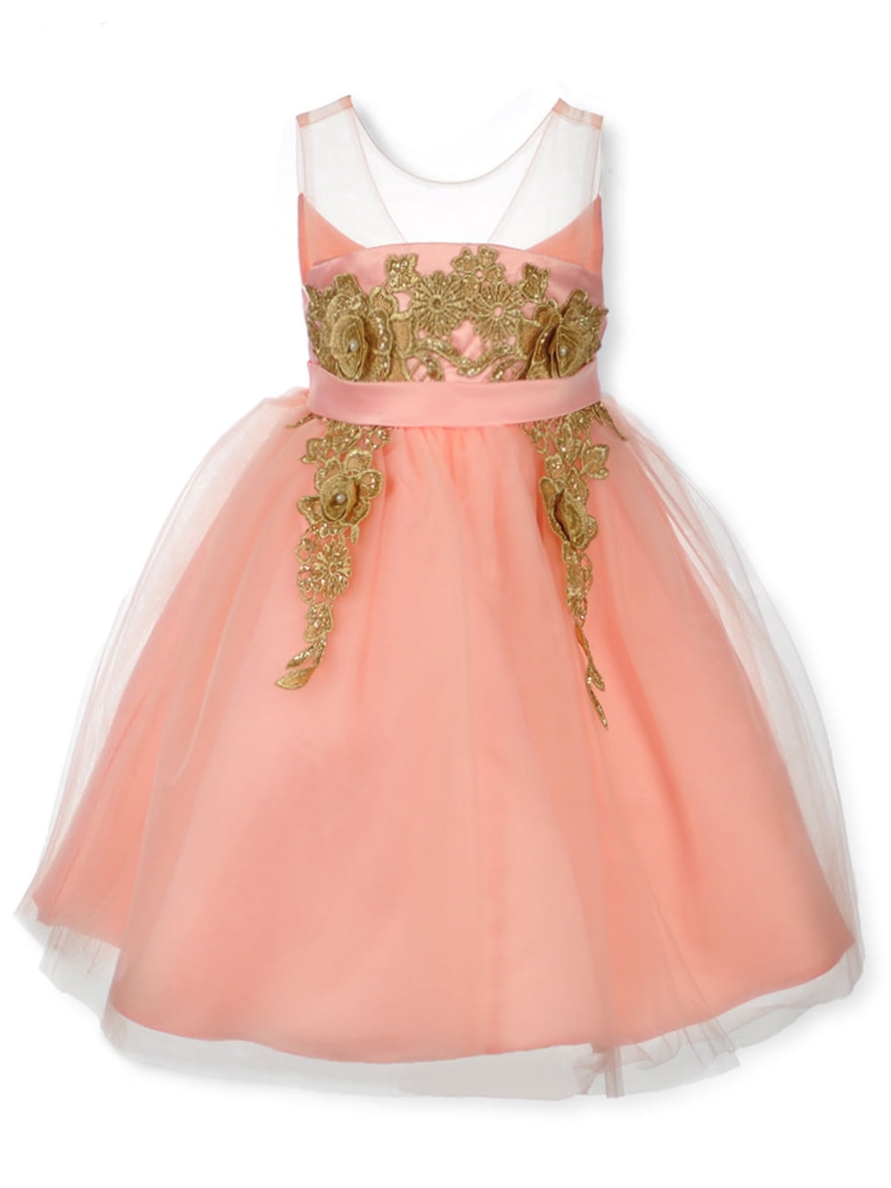 Pink Butterfly - Pink Butterfly Girls' Glitter Floral Bud Dress ...