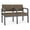 Castillo Brown, variant on Lenox Wood Reception Waiting 2-Seat Tandem Seating / Black Wood / Black