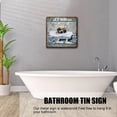 thumbnail image 2 of Funny Bathroom Signs, Just Kidding This is A Half Bath Vintage Tin Sign, Restroom Sign Decor, Great Gift for Bathroom, Dog Bath Signs for Rustic Toilet Decor Metal Sign 12x12 inches, 2 of 6