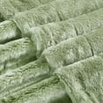 thumbnail image 6 of Home Soft Things Plain Faux Fur Throw - Sage/Green - 60" x 80", 6 of 7