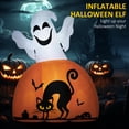 thumbnail image 5 of 5FT Halloween Inflatables Outdoor Decorations Ghost with Pumpkin, Outdoor Blow Up Yard Decor with LED Lights for Garden, Lawn, Party, Holiday, 5 of 9