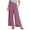 Pink, variant on pstuiky Womens Linen Pants, Women's Summer Solid Elastic Waist Cotton Linen Casual Wide Leg Pants Wide Leg Pants Women Juniors Plus Pants Up to 50% Off
