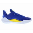 thumbnail image 2 of Under Armour Curry 11 Dub Unisex Shoes Size 9.5, Color: Blue/Yellow, 2 of 5