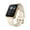 Gold Beige, variant on Fusion 3 Unisex Adult Rectangular Smart Watch, Black, Silicone Strap
