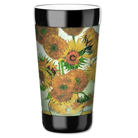 Mugzie 16-Ounce Tumbler Drink Cup with Removable Insulated Wetsuit Cover - Van Gogh
