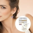 thumbnail image 5 of 6 Pairs Party Elegant Women Butterfly Heart Long Dangle Hook Earrings, 5 of 8