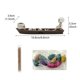 thumbnail image 5 of Resin Skull Burner-Incense Holder Hand-made Boat with Skull Incense Stand for Halloween Party Decor, 5 of 5