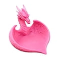 thumbnail image 2 of Dragon-Shaped Candy Dish ,Flying-Dragon Resin Statues Bowl,Halloween Gothic Decoration for Home Office Decor Servers 3.66*3.54IN Pink, 2 of 6