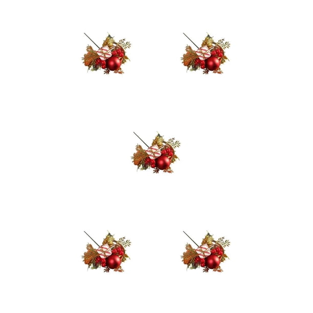Cateissary Navidad flores artificiales rama plástico decoración guirnalda granja boda pared jardín Navidad árbol cumpleaños Type8 NO8 Cateissary CBP443292