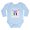 Sky Blue, variant on CafePress - Made In Canada From Italian And Greek Parts Body S - Long Sleeve Cotton Baby Bodysuit