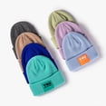 thumbnail image 2 of Letter Stitching Baotou Cold Hat Tide Winter Outdoor Warm Knitted Hat Women's Autumn Men's Beanie Hat, 2 of 5