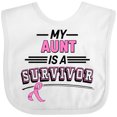 thumbnail image 3 of Inktastic My Aunt is a Survivor Breast Cancer Awareness Boys or Girls Baby Bib, 3 of 4
