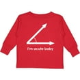 thumbnail image 3 of Inktastic acute-baby-white Boys or Girls Long Sleeve Toddler T-Shirt, 3 of 5