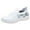 White, variant on WEAIXIMIUNG White Sneakers Women Platform Women's Lace Up Travel Soft Sole Flat Comfortable Shoes Outdoor Leopard Print Mesh Runing Fashion Sports Breathable Shoes