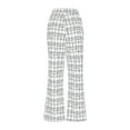thumbnail image 6 of Blmnix Plaid Sweatpants Women High Waist Fashion Palazzo Trendy Pants for Women 2025 Ankle Wide-Leg Trousers, 6 of 7