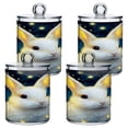 thumbnail image 2 of High-value clear storage jars keep life organized and within reach one sizex2 Cute Rabbit and Butterfly, 2 of 7