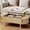 Oak, variant on Oval Coffee Table with Storage, 47.2" Fluted Lift Coffee Table with 180° Sliding Tambour Door, Modern Center Table for Living Room, Office, Cafe, Black