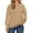 D Khaki, variant on Plus Size Tops for Women Pleated Long Sleeve Shirts Dressy Casual Crewneck Fall Blouses
