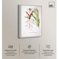 thumbnail image 3 of Art Remedy Botanical Prints Canvas, 20" x 30", White Frame, Sunbird from Oiseaux Brillans, 3 of 7