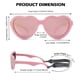 thumbnail image 3 of Lentes de Sol Polarizados para Bebé NULOOQ Flexibles en Forma de Corazón Rosa, 3 of 5