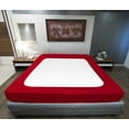 thumbnail image 3 of D.N.G. BEDDINGS 1 Piece Box Spring Cover - 100% Egyptian Cotton, 800 TC, Wrap Around 4 Sides Bed Skirt for Hotel & Home, Fits Box Springs up to 8 Inch - Twin, Stripe Red Color, 3 of 8